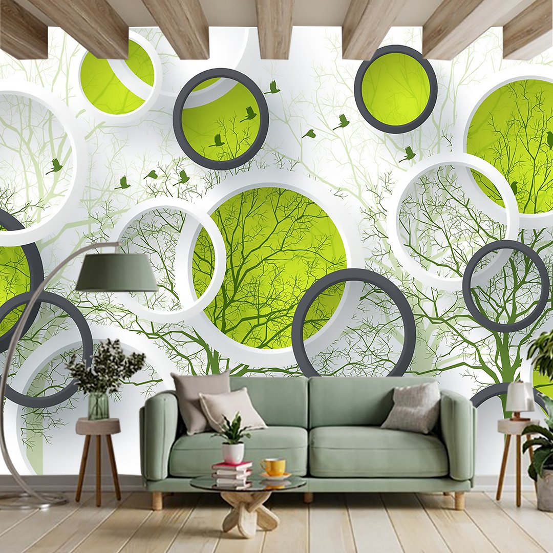 3D Geometrical Circle Wallpaper DDS317