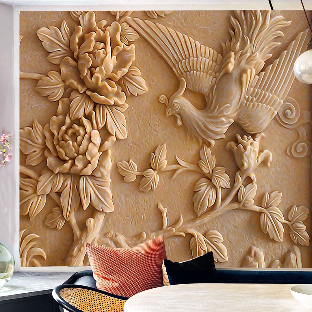 3D Floral Wallpaper DDS307 2
