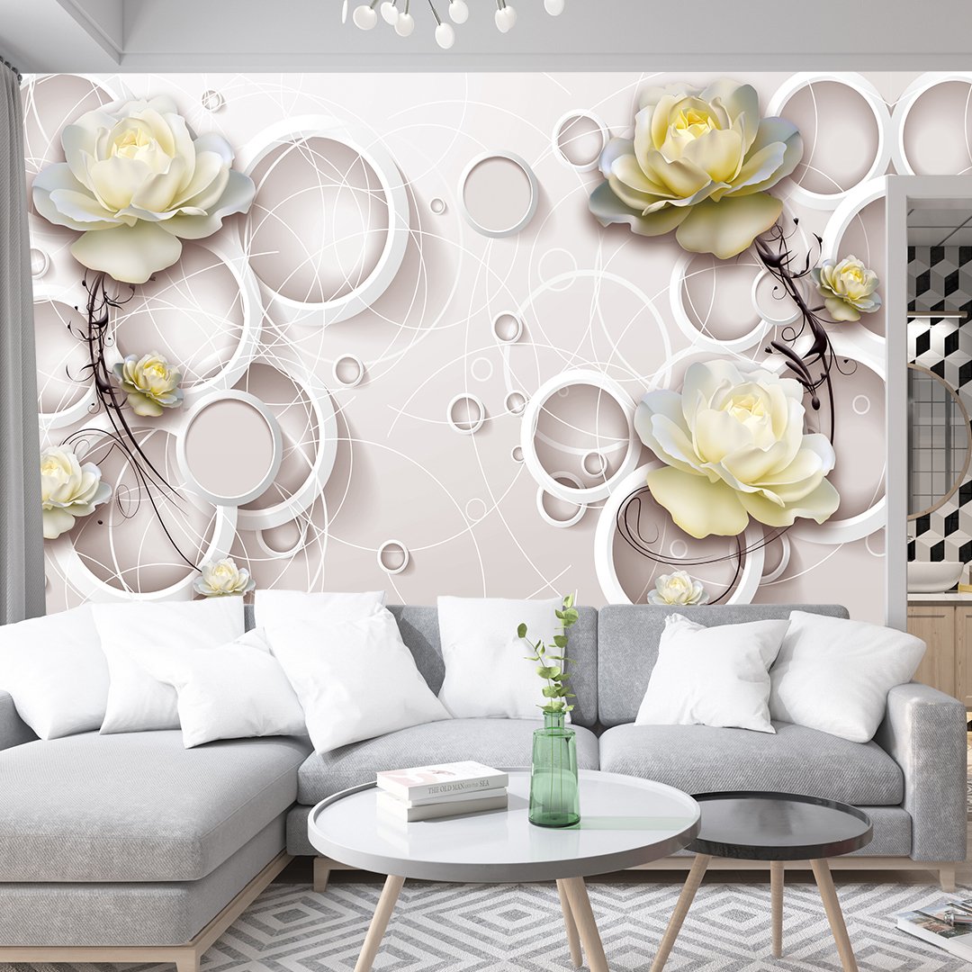Abstract Floral Wallpaper DDS143 2