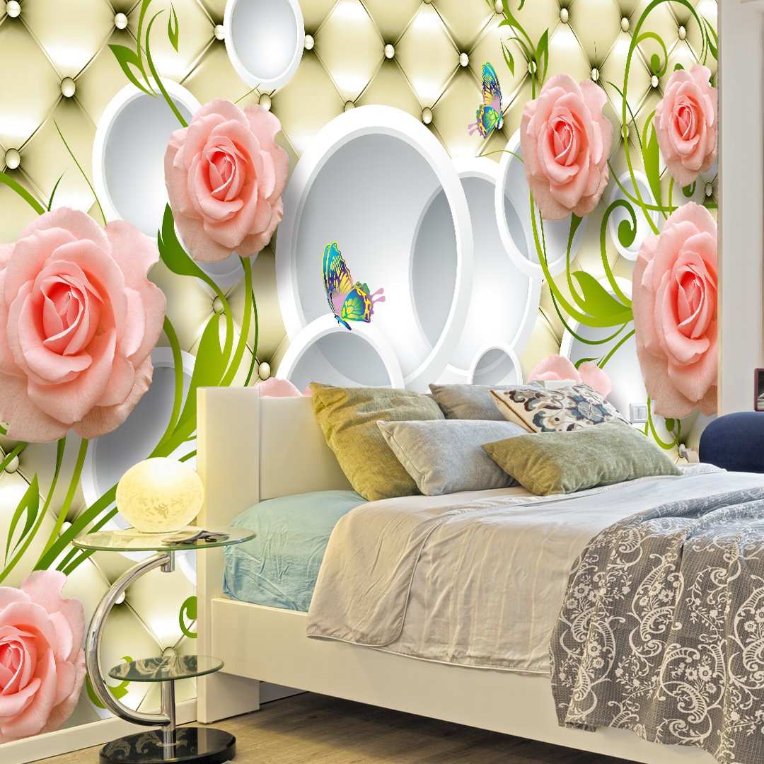 3D Floral Wallpaper DDS301 2