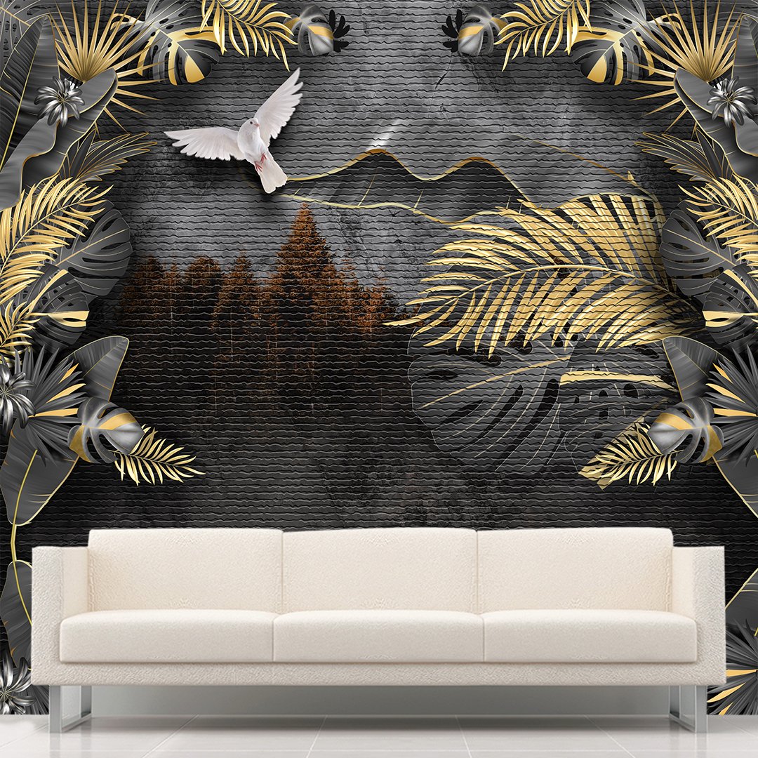 3D Floral Wallpaper DDS212